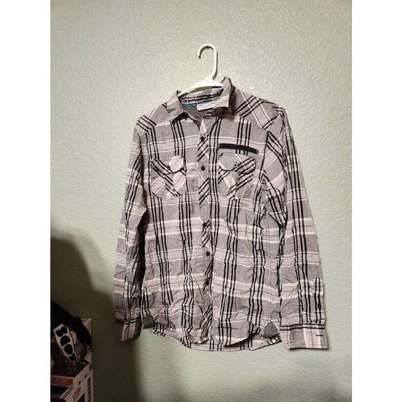 Mens 1775 small grey button up shirt - Picture 3 of 7